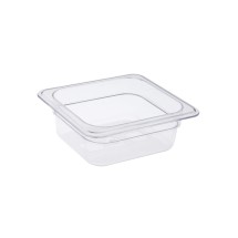 CAC China PCFP-S2 Sixth Size Polycarbonate Food Pan 2-1/2&quot; Deep