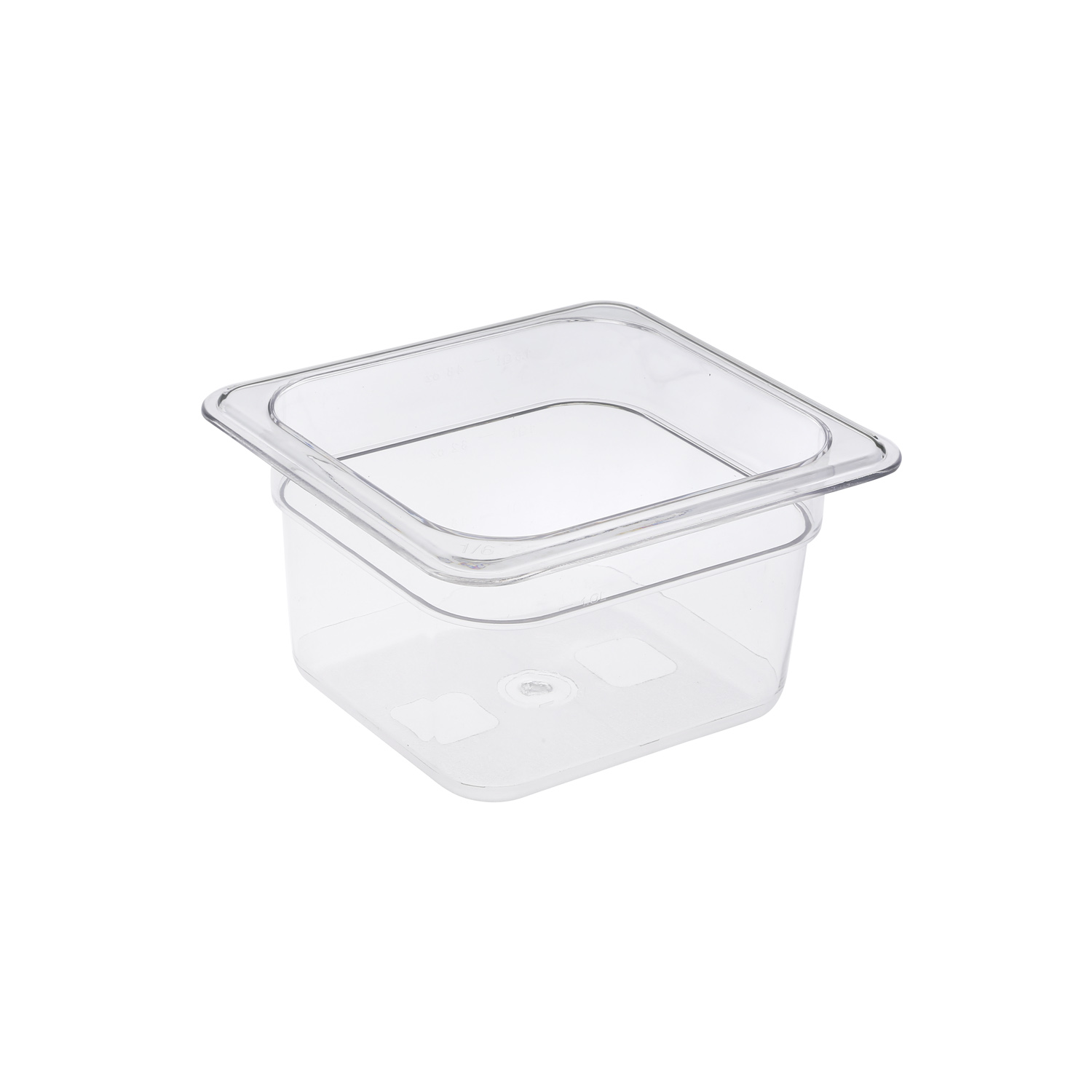CAC China PCFP-S4 Sixth Size Polycarbonate Food Pan 4" Deep