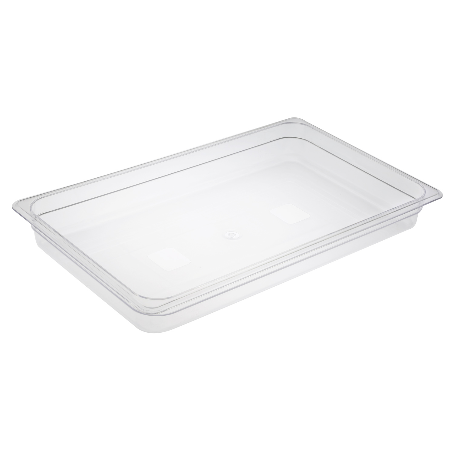 CAC China PCFP-F2 Full Size Polycarbonate Food Pan 2-1/2" Deep