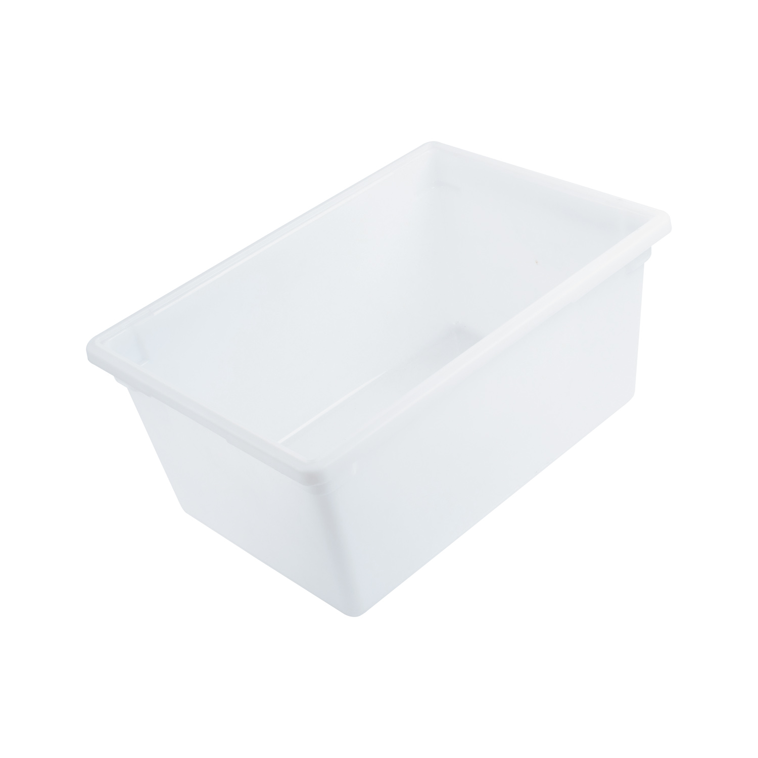 CAC China FS4F-12W Full Size White Polyethylene Food Storage Box 26" x 18" x 12"