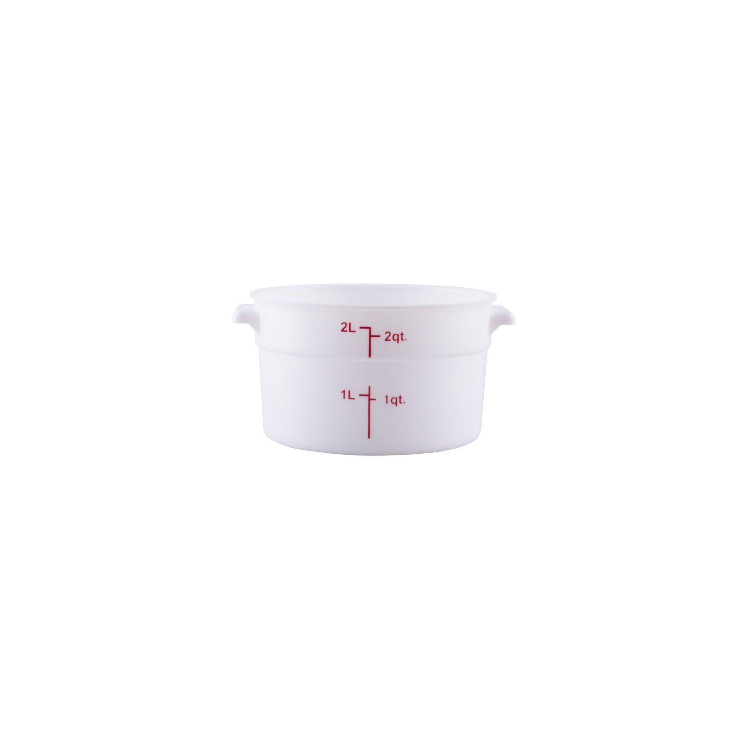 CAC China FS2P-2T Round Transparent Food Storage Container 2 Qt.