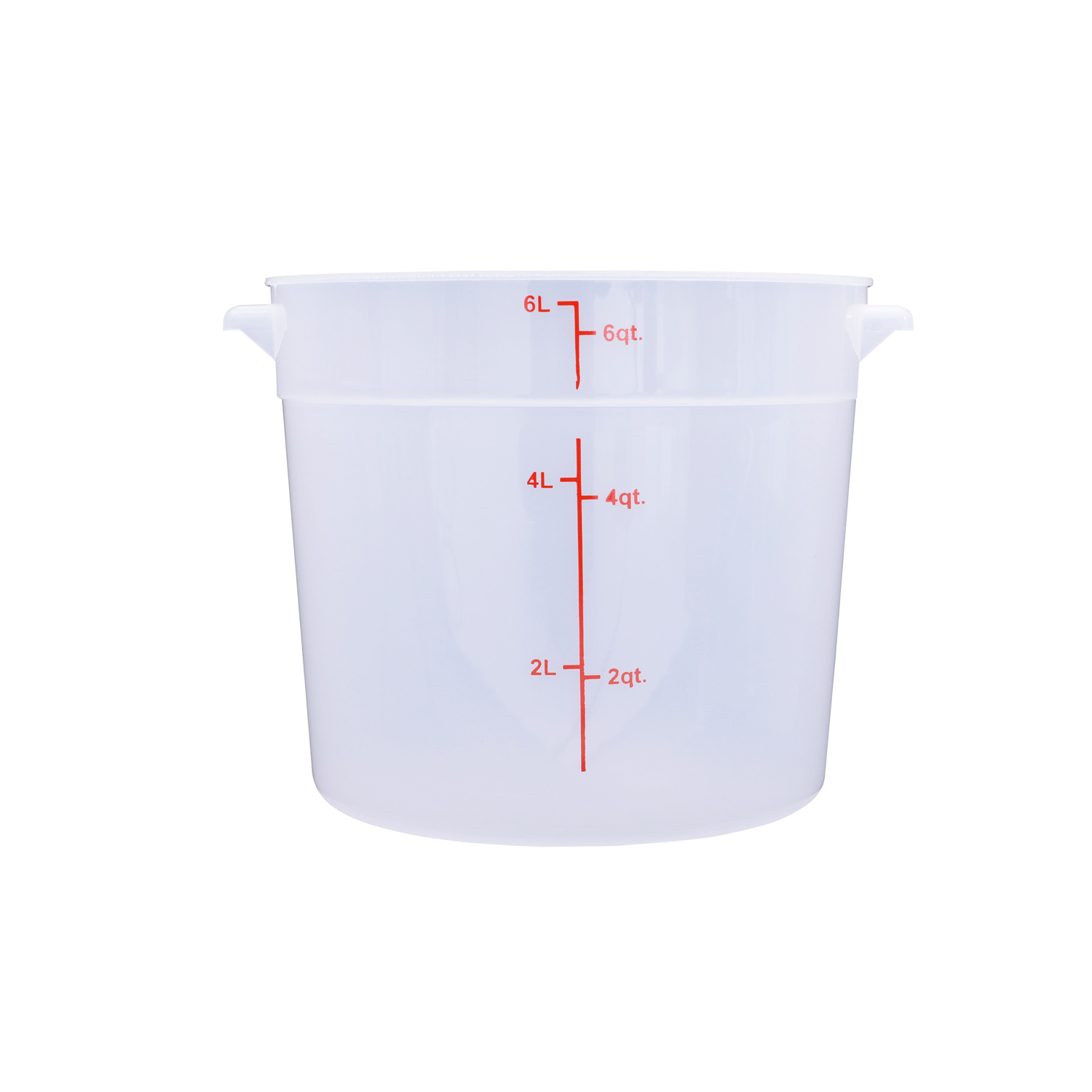 CAC China FS2P-6T Round Transparent Food Storage Container 6 Qt.