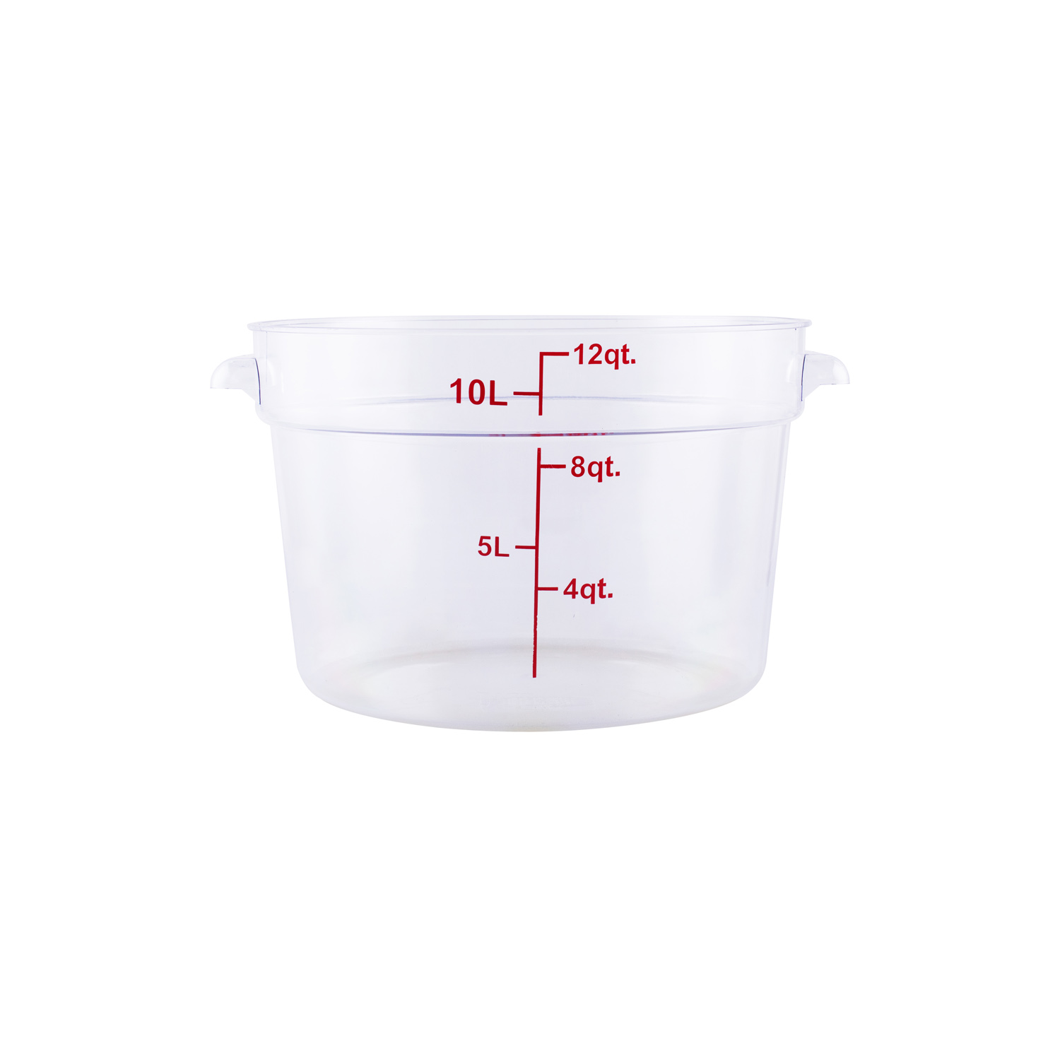 CAC China FS1P-12C Round Clear Food Storage Container 12 Qt.