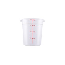 CAC China FS1P-4C Round Clear Food Storage Container 4 Qt.