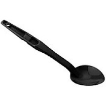 Franklin Machine Products  247-1078 Cambro Camwear Black Solid Serving Spoon 13&quot;