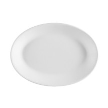 CAC China FR-12 Franklin Rolled Edge Oval Platter, 10 5/8&quot;