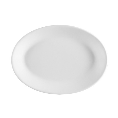 CAC China FR-34 Franklin Rolled Edge Oval Platter, 9 3/8"