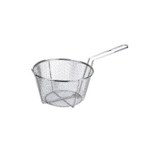 CAC China FBR4-9 Nickel-Plated Fry Basket, 1/4&quot; Mesh Wire 9-1/2&quot;Dia
