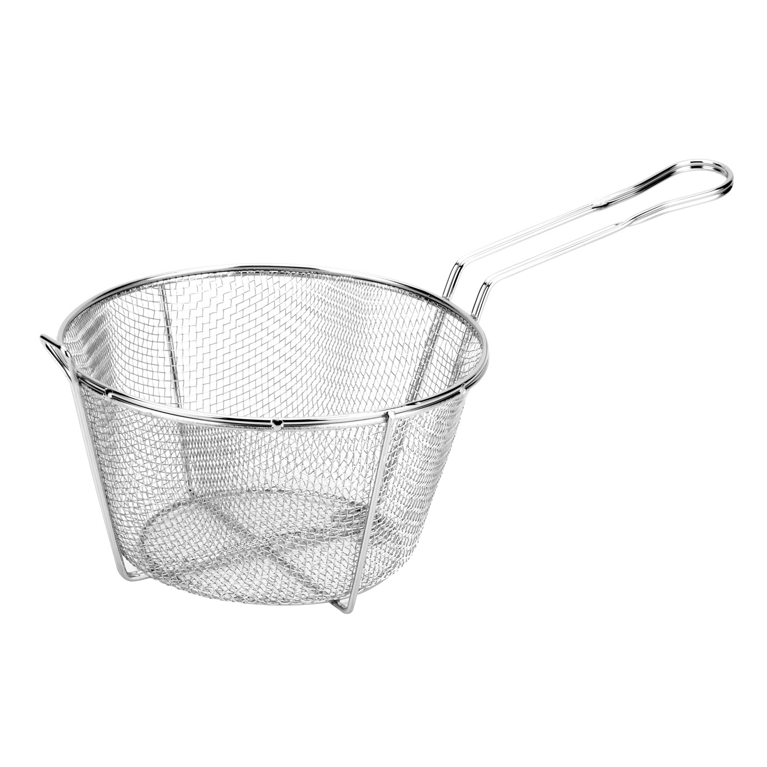 CAC China FBR8-011 Nickel-Plated Fry Basket, 1/8" Mesh Wire 11-1/2"Dia