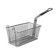 Franklin Machine Products  225-1052 Fry Basket with 2 Front Hooks/Teal Handle 13-1/4&quot; X5-3/4&quot;