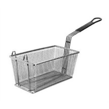 Franklin Machine Products  225-1061 Fry Basket with Front Hook/Teal Handle 13-1/4&quot; x 6-1/2&quot;