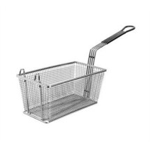 Franklin Machine Products  225-1072 Fry Basket with Front Hook/Teal Handle 17-1/8&quot; x 8-3/8&quot;