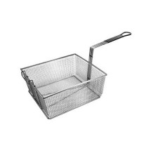 Franklin Machine Products  225-1073 Fry Basket with Front Hook/Teal Handle 13&quot; x 12-1/4&quot;