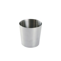 CAC China SMFC-3S Smooth Stainless Steel Mini Fry Cup 3 1/2&quot; Dia x 3-1/2&quot; H