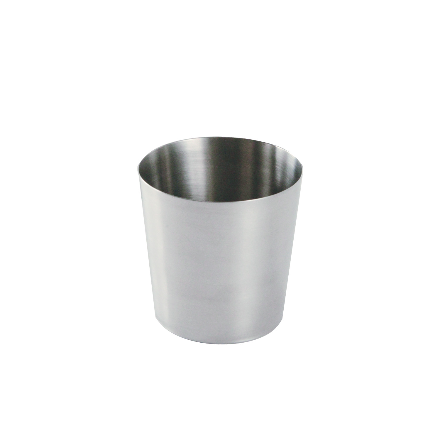 CAC China SMFC-3S Smooth Stainless Steel Mini Fry Cup 3 1/2" Dia x 3-1/2" H