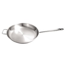 CAC China S1FP-12H Stainless Steel Fry Pan with Helper Handle 12&quot;