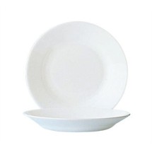 Cardinal 22514 Arcoroc Restaurant White 24 oz. Rim Soup Plate 9&quot; Dia.