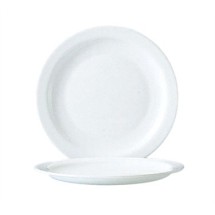 Cardinal 57974 Arcoroc Restaurant White Narrow Rim Glass Plate 7-1/2&quot; Dia.
