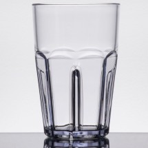 G.E.T. Enterprises 9910-1-CL Bahama Clear 10 oz. SAN Plastic Tumbler Glass