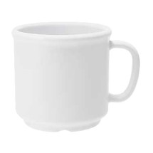 G.E.T. Enterprises S-12-W Diamond White 12 oz. SAN Plastic Coffee Mug