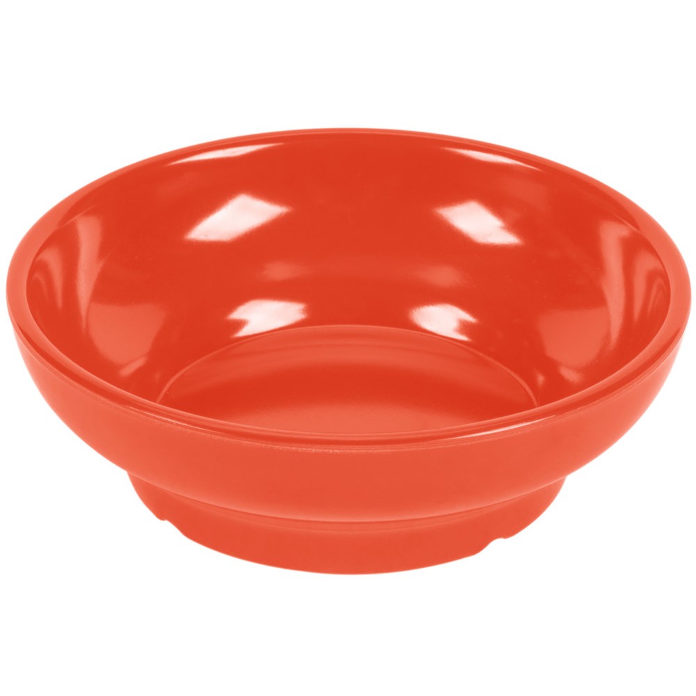 G.E.T. Enterprises SD-05-RO Viva Mexico Rio Orange Melamine 5 oz. Salsa Dish