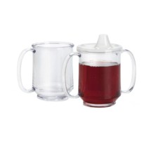 G.E.T. Enterprises SN-103-CL Clear Tritan 8 oz. Two Handle Mug