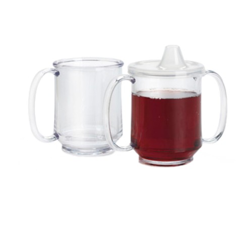 G.E.T. Enterprises SN-103-CL Clear Tritan 8 oz. Two Handle Mug