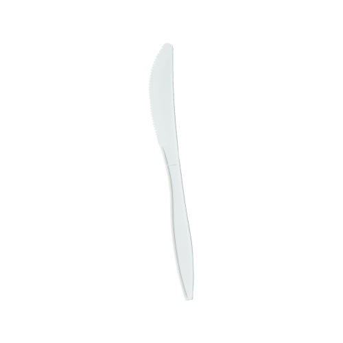 GEN Medium Weight White Plastic Knife 1000/Carton