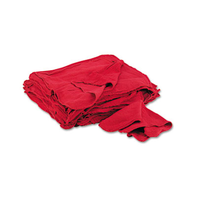 GEN Red Shop Towels, Cloths, 14" x 15", 50 Towels/Carton