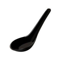 G.E.T. Enterprises M-6030-BK Black Elegance 0.8 oz. Wonton Soup Spoon