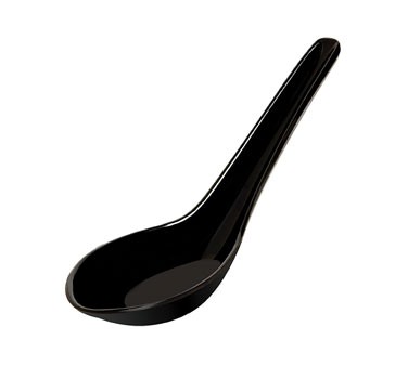 G.E.T. Enterprises M-6030-BK Black Elegance 0.8 oz. Wonton Soup Spoon