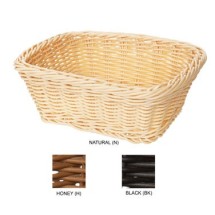 G.E.T. Enterprises WB-1506-BK Black Designer Polyweave Rectangular Basket 9-1/2&quot; x 7-3/4&quot;