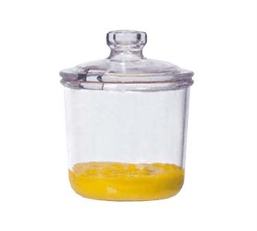 G.E.T. Enterprises CD-8-2-CL Plastic Condiment 8 oz. Jar with Cover