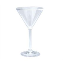 G.E.T. Enterprises SW-1407-1-SAN-CL Clear SAN Plastic 10 oz. Martini Glass
