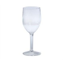 G.E.T. Enterprises SW-1404-1-SAN-CL Clear SAN Plastic 10 oz. Wine Glass