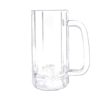 Clear 12 oz Beer Mug SAN G.E.T 00084-1-SAN-CL 2 Dozen 