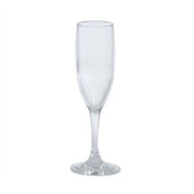 G.E.T. Enterprises SW-1401-1-SAN-CL Clear SAN Plastic 6 oz. Champagne Glass
