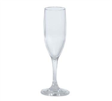 G.E.T. Enterprises SW-1401-1-SAN-CL Clear SAN Plastic 6 oz. Champagne Glass