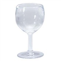 G.E.T. Enterprises SW-1406-1-SAN-CL Clear SAN Plastic 6 oz. Wine Glass