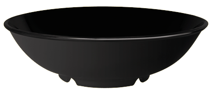 G.E.T. Enterprises B-48-BK Black Elegance 1.9 Qt. Melamine Pasta Bowl