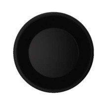 G.E.T. Enterprises WP-10-BK Black Elegance Melamine Wide Rim Plate 10-1/2&quot;
