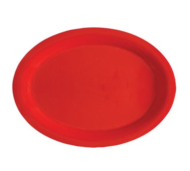 G.E.T. Enterprises OP-120-RSP Red Sensation Melamine Oval Platter, 12" x 9"