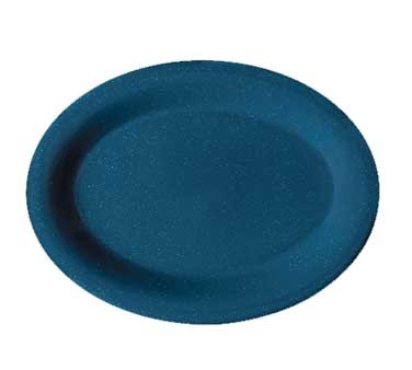 G.E.T. Enterprises OP-950-TB Texas Blue Melamine Oval Platter, 9-1/2" x 7-1/4"