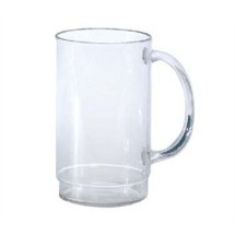 G.E.T. Enterprises 00083-1-SAN-CL SAN Plastic 20 oz. Beer Mug