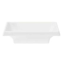 G.E.T. Enterprises 025-W Water Lily White Melamine 2 oz. Sauce Dish, 4" x 2"