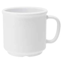 G.E.T. Enterprises S-12-W Melamine White Coffee Mug - 12 oz