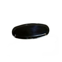 G.E.T. Enterprises OP-2280-BK Milano Black Oval Platter, 22-1/2&quot; x 8&quot;