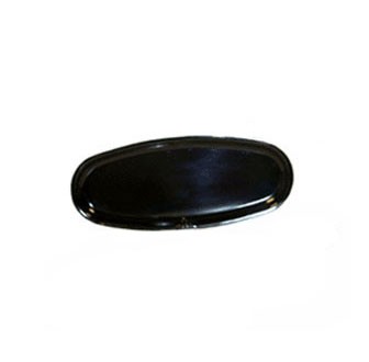 G.E.T. Enterprises OP-2280-BK Milano Black Oval Platter, 22-1/2" x 8"