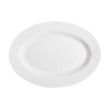 G.E.T. Enterprises ML-15-W Milano Melamine White Oval Platter, 18&quot; x 13&quot;