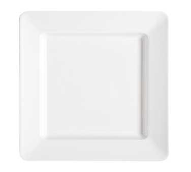 G.E.T. Enterprises ML-12-W Milano White Melamine Square Plate 12" x 12"